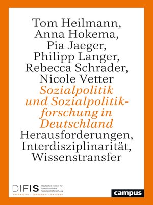 cover image of Sozialpolitik und Sozialpolitikforschung in Deutschland